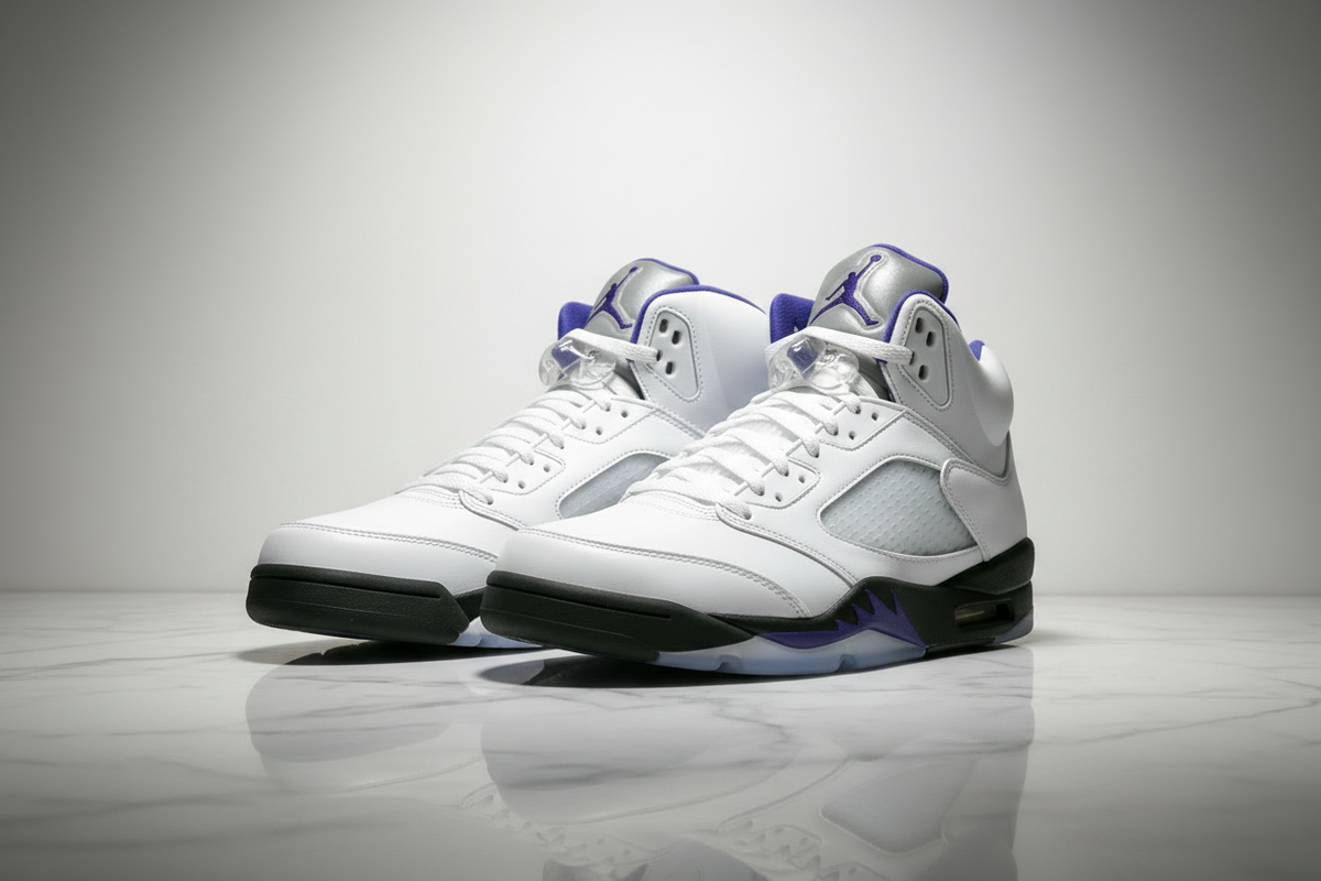 Air Jordan 5 Dark Concord - Toes Left