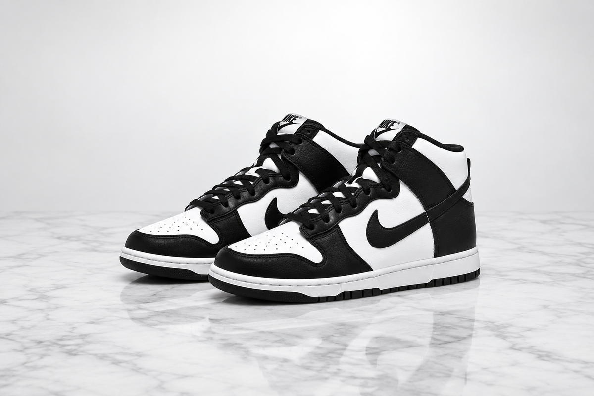 Editorial Nike Dunk Hi Panda sneaker image
