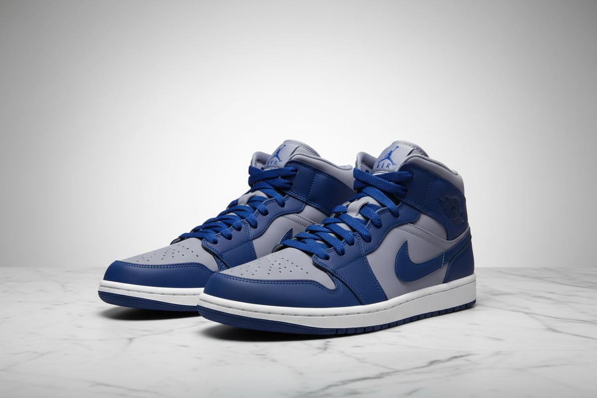 Air Jordan 1 Mid SE Iron Purple Deep Royal Editorial