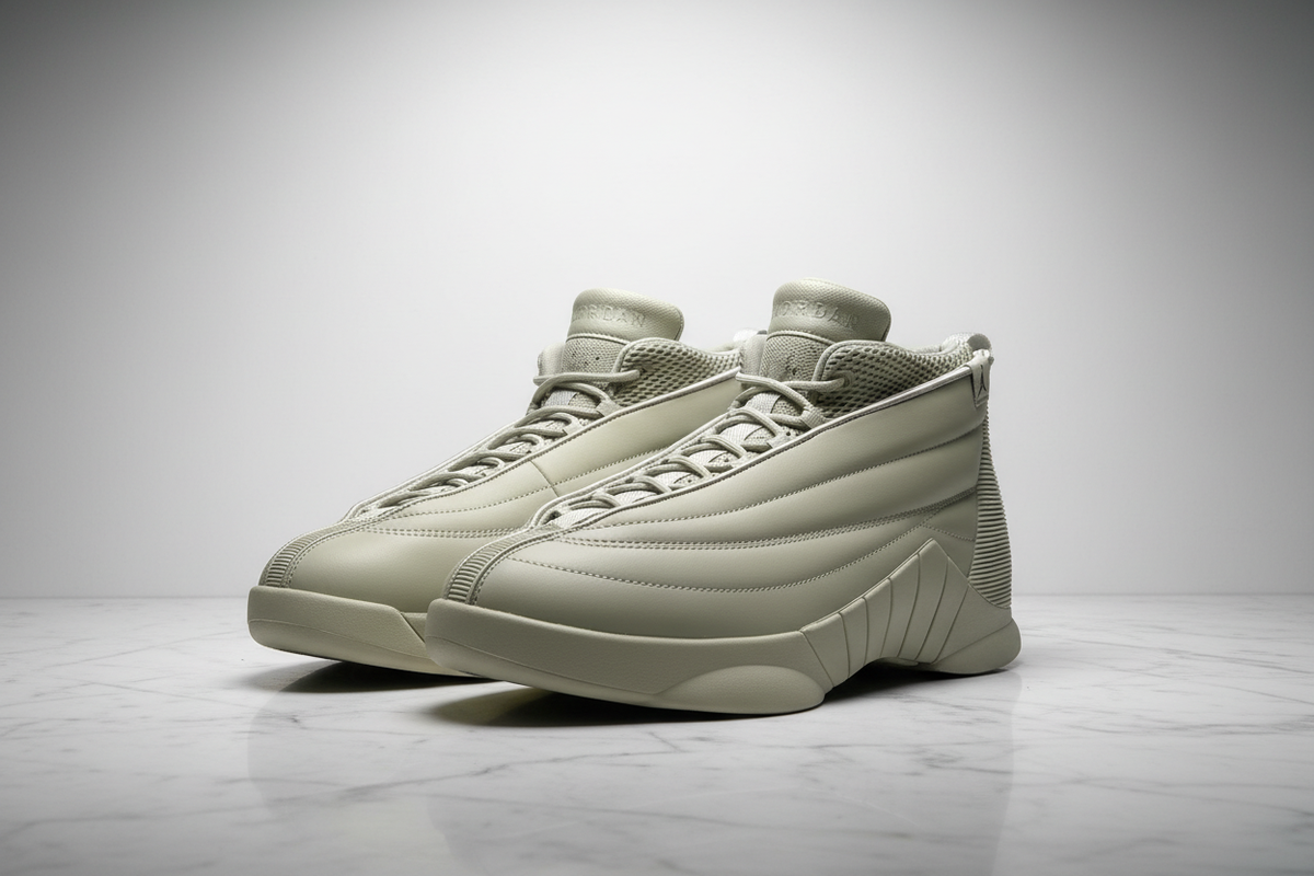 Air Jordan 15 Sage Monochromatic Editorial