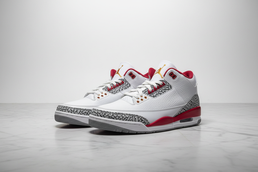 Air Jordan 3 Cardinal Red Editorial