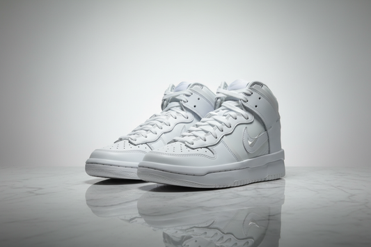 All-White Nike High-Top Editorial