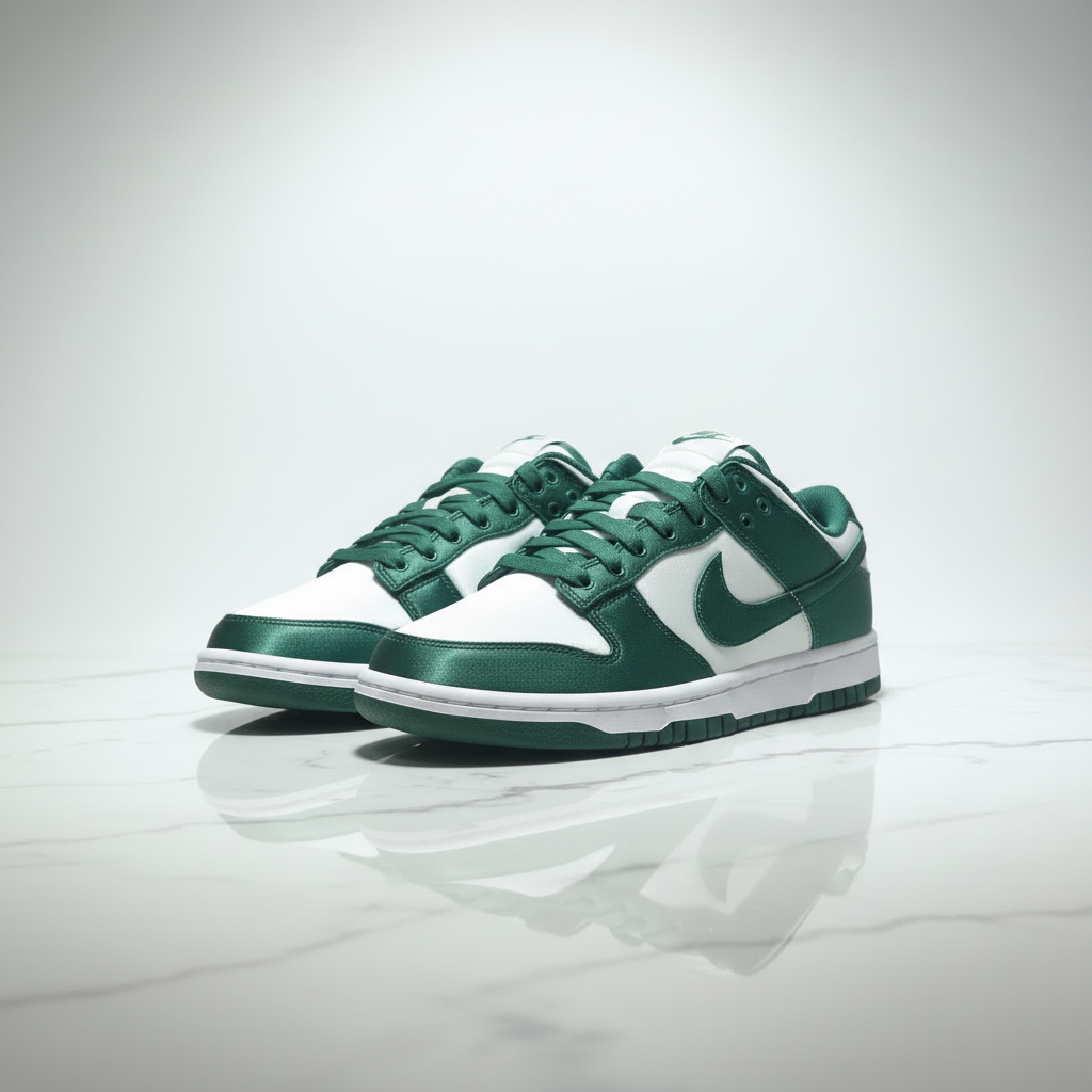 Corrected Nike Dunk Satin marble editorial