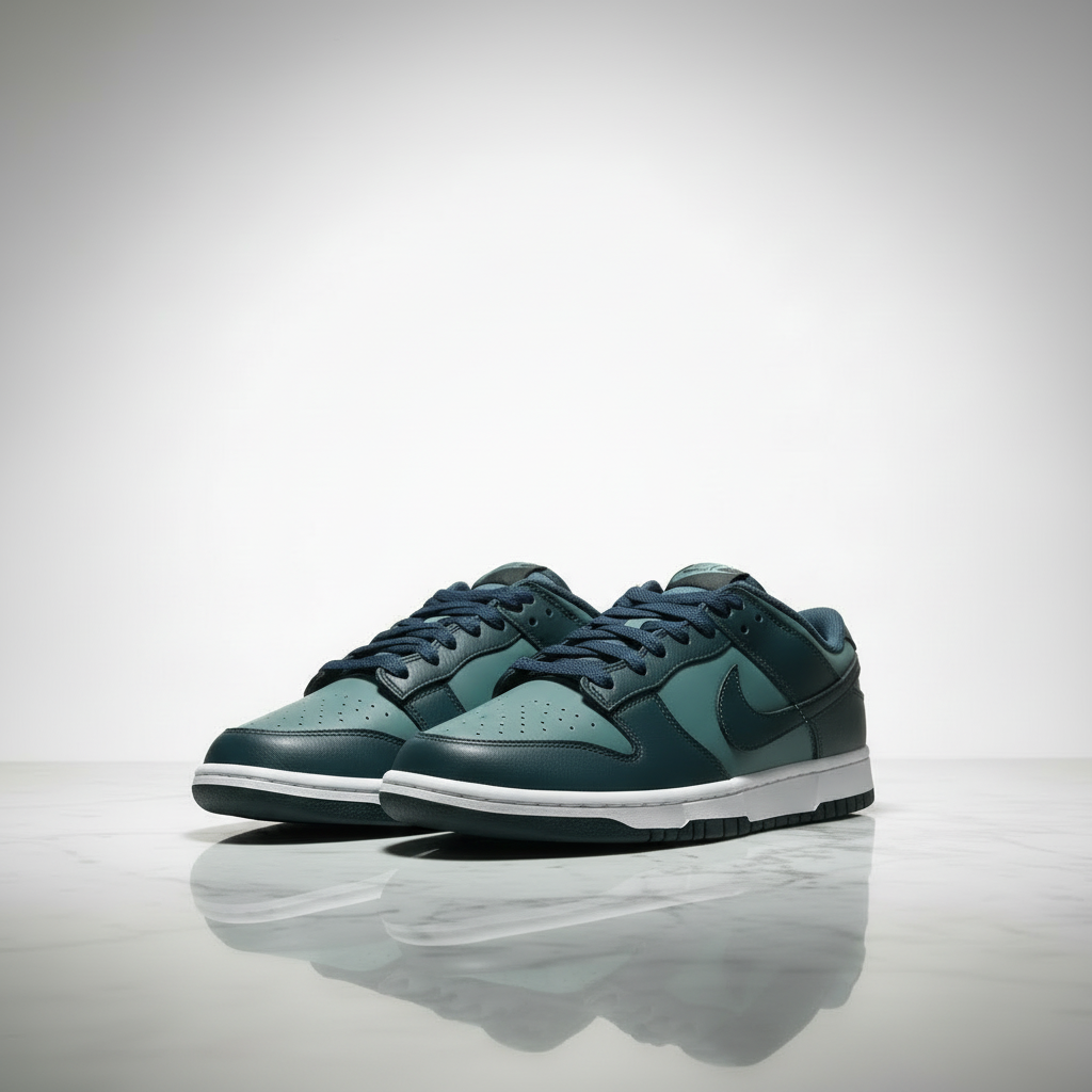 Corrected sneakers pointing bottom-left