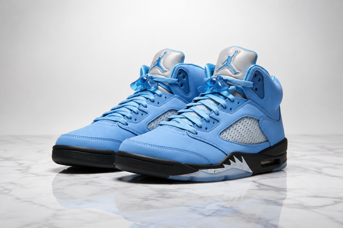 Editorial Air Jordan 5 sneaker photograph