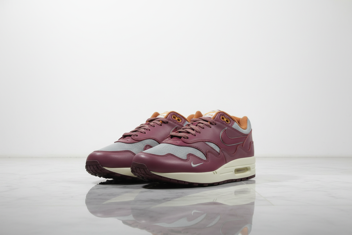 Nike Air Max 1 Patta Waves Rush Maroon Editorial