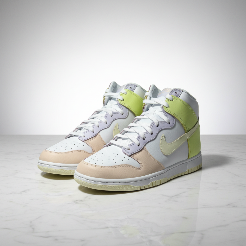 Nike Dunk High Cashmere marble editorial