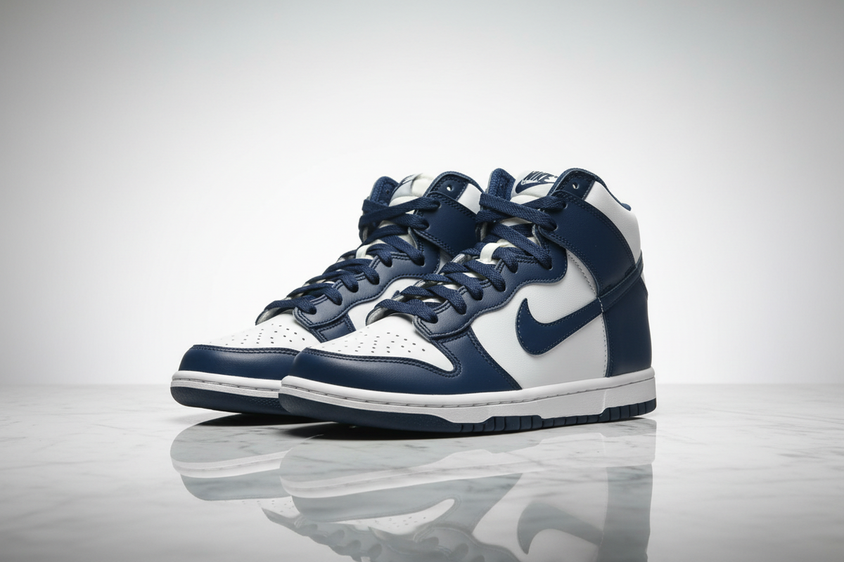 Nike Dunk High Championship Navy — Fresh Editorial