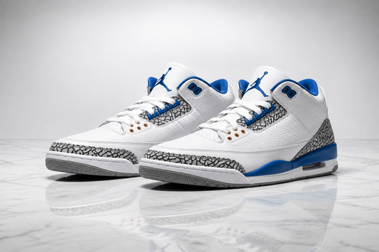 Revised Air Jordan 3 Wizards editorial image