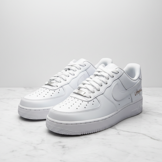 Travis Scott Utopia Air Force 1 marble editorial