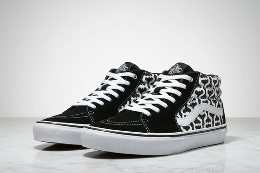 Vans Skate Grosso Mid Supreme Monogram - White/Grey Marble